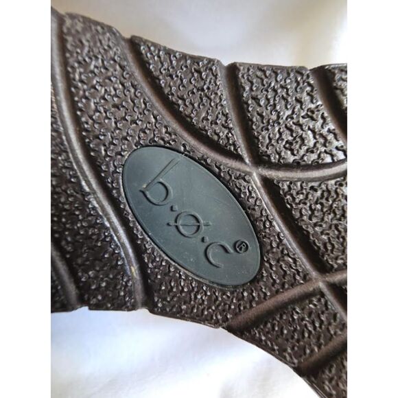 BOC Born Concept Wedge Suede Brown Ankle Clogs Heels Cottagecore Boho Y2K Sz 6.5 - Picture 12 of 13